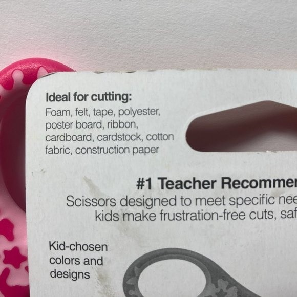 3 Fiskars Pink Comfort Grip Pointed Scissors - Picture 7 of 13
